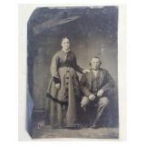 Tin type of man and woman