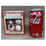 Vintage Christmas salt and pepper shakers snowman