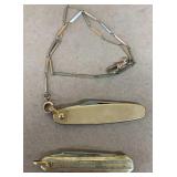 Gold filled pocket knives