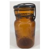 LIGHTNING Amber Pint Jar