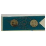 1892 Harris and Reid political ribbon