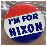 Nixon political button
