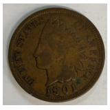 1901 Indian head penny