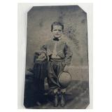 Tin type of young boy