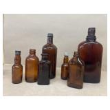 Amber bottles