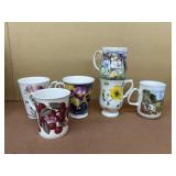 Hand-painted coffee mugs