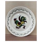 Poppy tail rooster plate