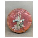 Seasons, greetings Christmas, tin