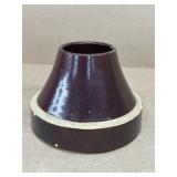 Brown stoneware funnel