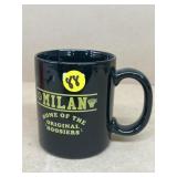 Milan , high school basketball coffee mug home of