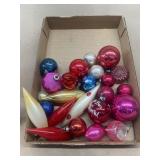 Vintage glass Christmas ornaments