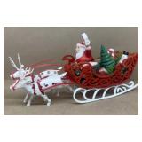 Vintage Christmas Santa Claus and sleigh