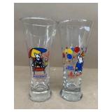 Spuds McKenzie Bud Light glasses