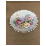 Germany hand-painted rose plate