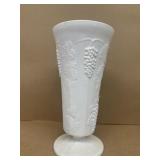 Milk glass vase