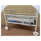 Wicker baby bed