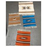 (4) Southwestern Small Rugs