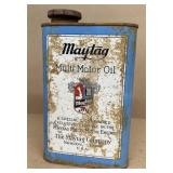 Maytag multi motor oil advertising can
