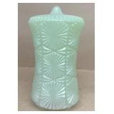 Green glass ramp globe