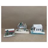 Vintage Christmas houses