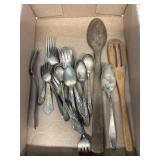 Flatware, wooden spoons