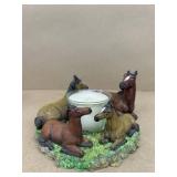 Horse candle holder