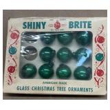 Shiny brite Christmas ornaments