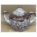 Stoneware sugar dish