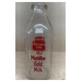 Meadow gold milk bottle