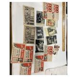 Early 1900s postcards soda, cracker ice tea,