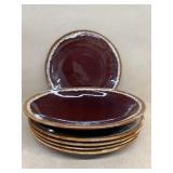 Brown dinner plates