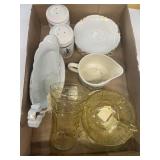 Glassware salt and pepper ect