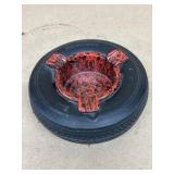 Firestone advertising tire ashtray