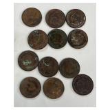 Indian head pennies 1881,84,, 88,89, 90,91,,