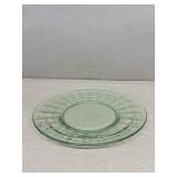 Green uranium glass plate