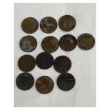 Indian head pennies 1884, 90, 91, 92, 95, 96, 9