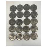 (20) Kennedy 1/2 dollars