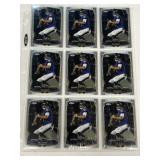(9) Joe Flacco Topps chrome football card lot