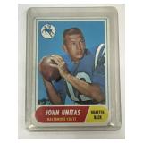 1968 John Unitas football card