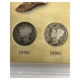 7 silver Legend of the Mercury dimes