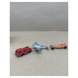 Early toy, cars, and plane