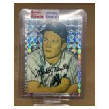 Mickey Mantle atomic refractor, Topps chrome