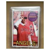 Shohei Ohtani rookie baseball card blank back