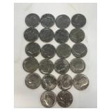 (22) Kennedy half dollars
