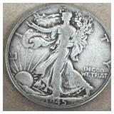 Silver liberty half dollar, 1945