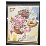 Johnny  bench and Sparky Anderson, double-sided