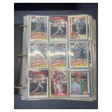 Baseball card album full of cards