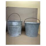 Galvanized buckets