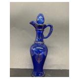 Cobalt blue perfume bottle