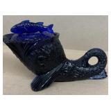 Cobolt  blue fish dish